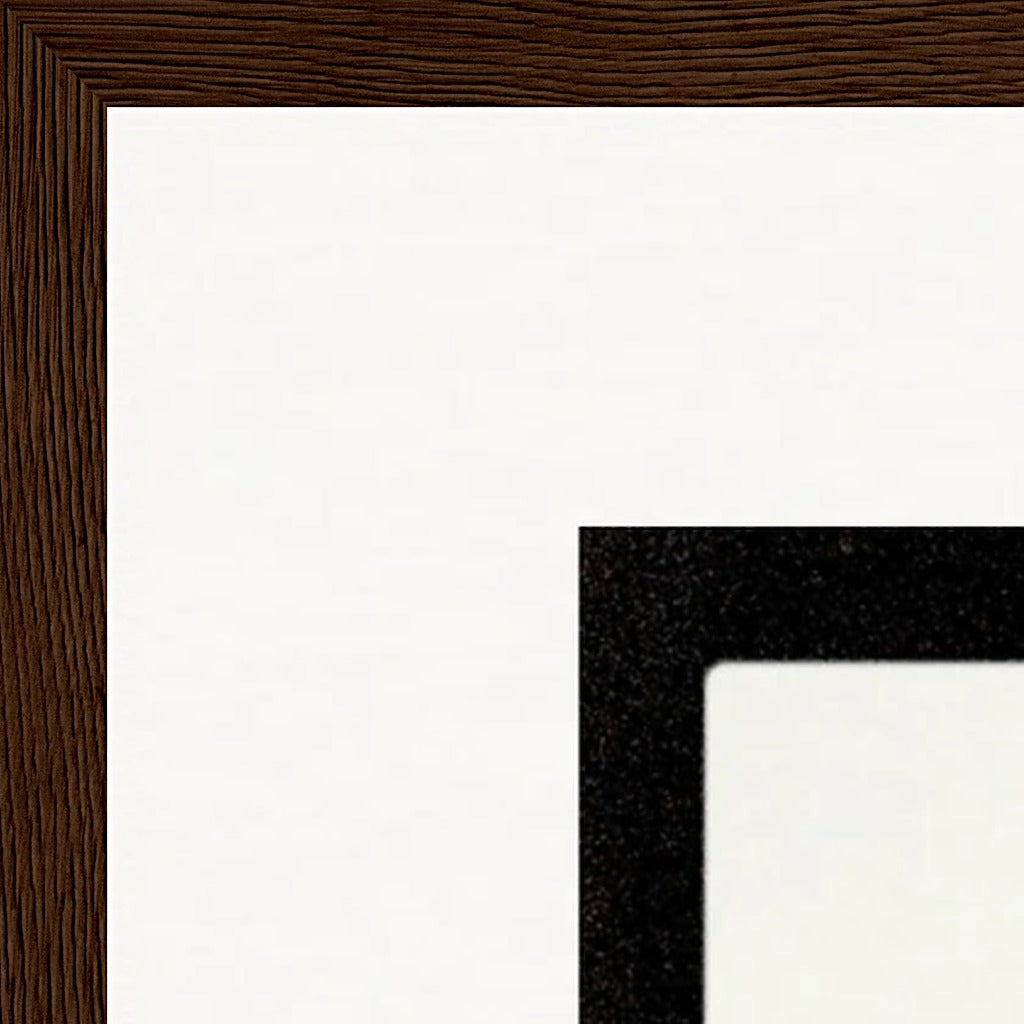 Little Secret Framed print 45x60 cm / 18x24″ Dark wood frame corner detail