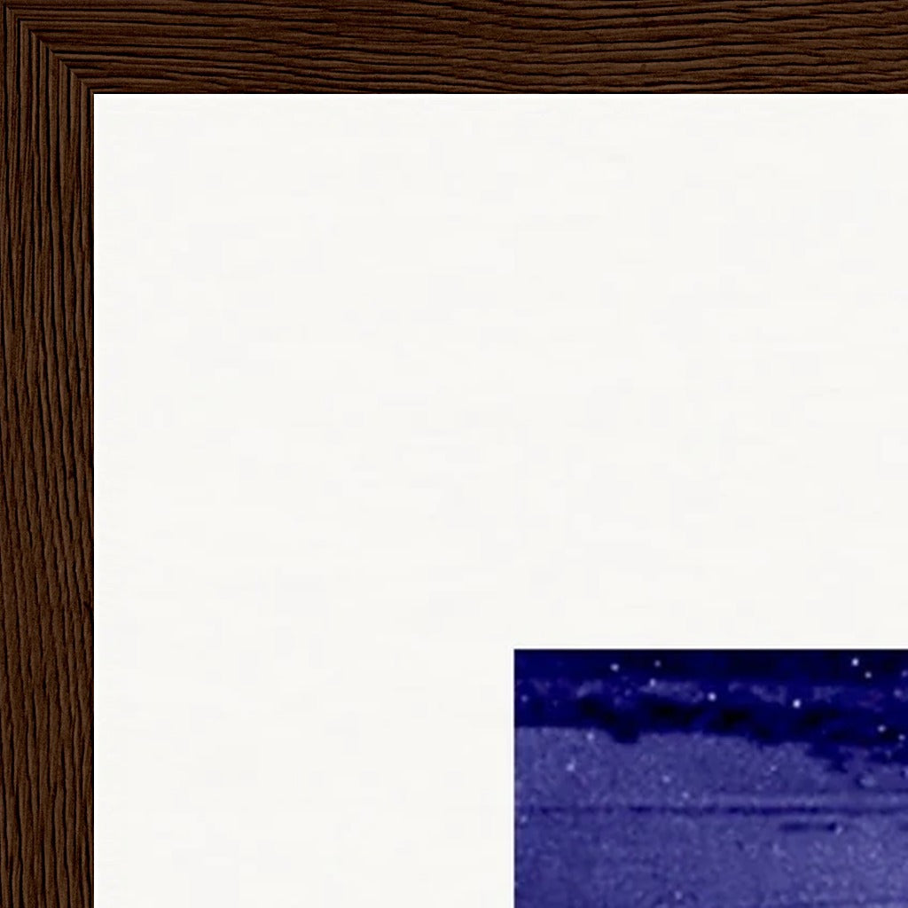 The Unwritten Path Framed print 45x60 cm / 18x24″ Dark wood frame corner detail