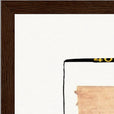 Kiss My Ass Framed print 45x60 cm / 18x24″ Dark wood frame corner detail