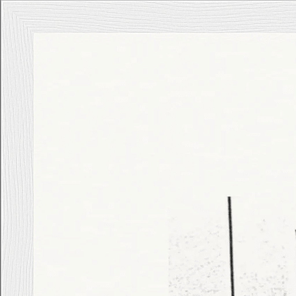 The Urban Matrix Framed print 45x60 cm / 18x24″ White frame corner detail