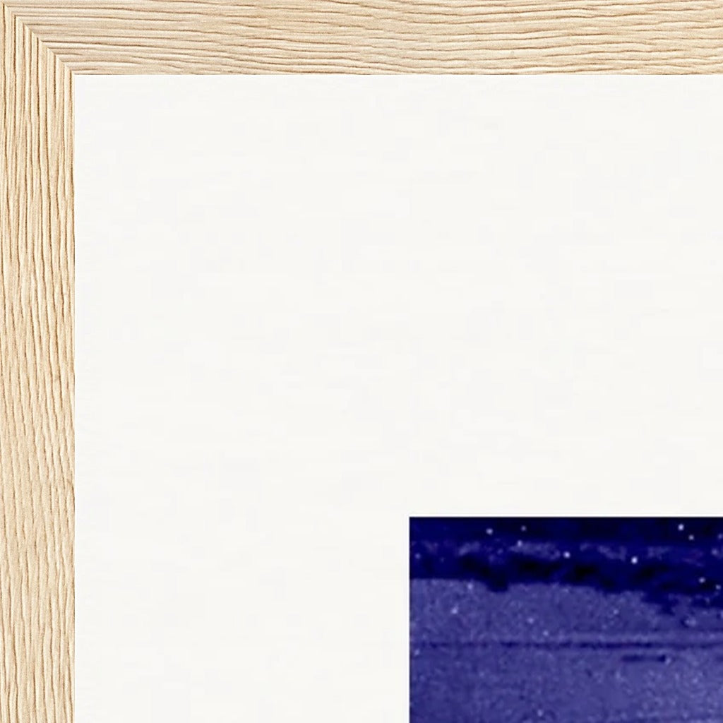 The Unwritten Path Framed print 45x60 cm / 18x24″ Wood frame corner detail