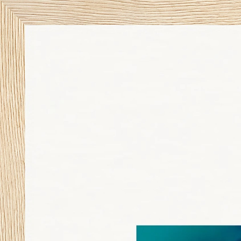 Around and Around Framed print 45x60 cm / 18x24″ Wood frame corner detail