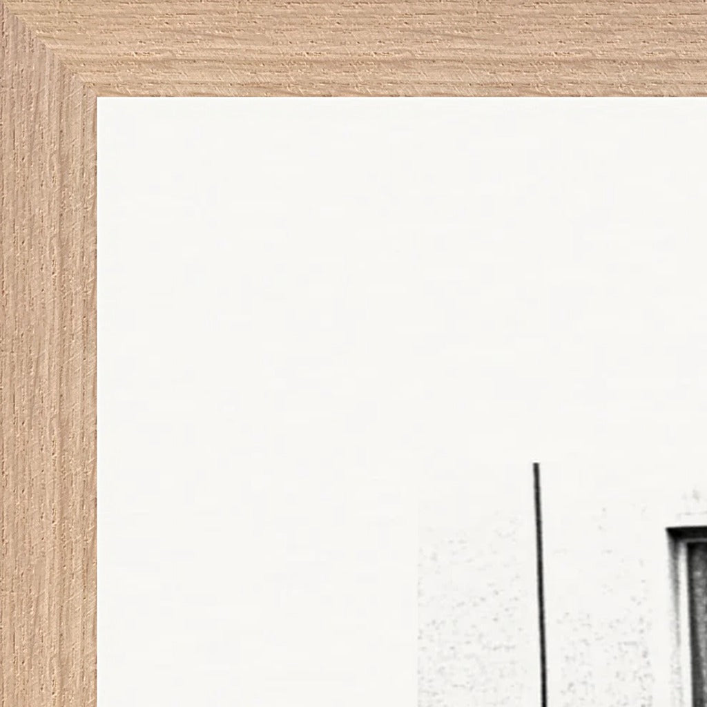 The Urban Matrix Framed print 45x60 cm / 18x24″ Wood frame corner detail