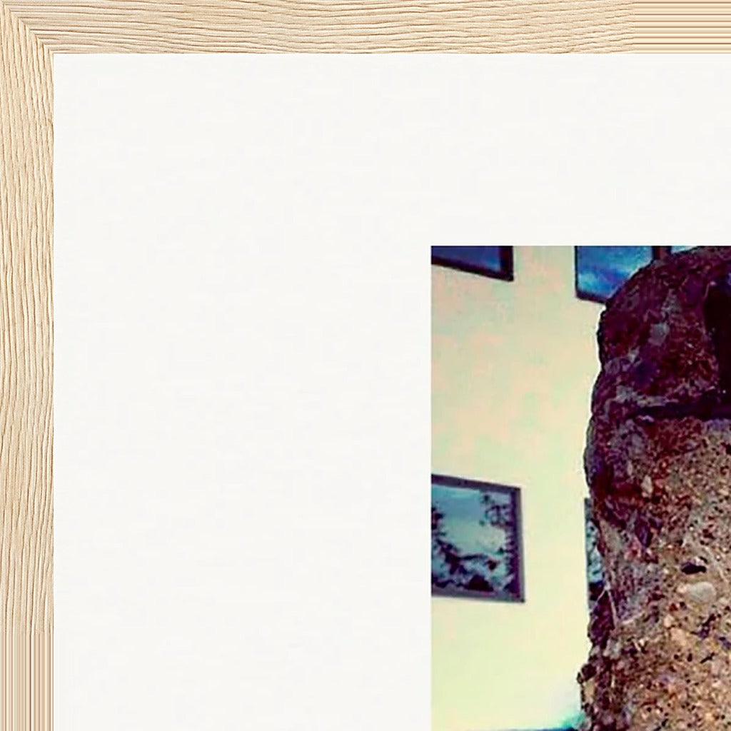 Wash It Framed print 45x60 cm / 18x24″ Wood frame corner detail