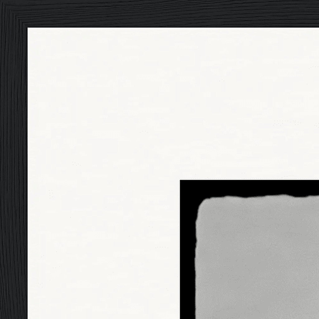 Circle of Life Framed print 50x50 cm / 20x20″ Black frame corner detail