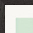 Lacey Leg Framed print 50x50 cm / 20x20″ Black frame corner detail