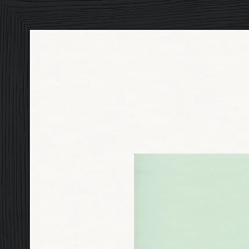 Lacey Leg Framed print 50x50 cm / 20x20″ Black frame corner detail