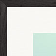 Misty Mind Framed print 50x50 cm / 20x20″ Black frame corner detail