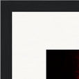 Chromatic Kiss Framed print 50x50 cm / 20x20″ Black frame corner detail