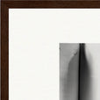 Synch'd Hands Framed print 50x50 cm / 20x20″ Dark wood frame corner detail