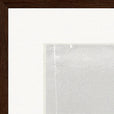 The Space We Share Framed print 50x50 cm / 20x20″ Dark wood frame corner detail