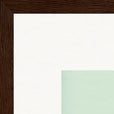 Lacey Leg Framed print 50x50 cm / 20x20″ Dark wood frame corner detail