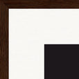 On the Road Framed print 50x50 cm / 20x20″ Dark wood frame corner detail