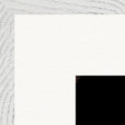 Face It Framed print 50x50 cm / 20x20″ White frame corner detail