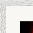 Chromatic Kiss Framed print 50x50 cm / 20x20″ White frame corner detail