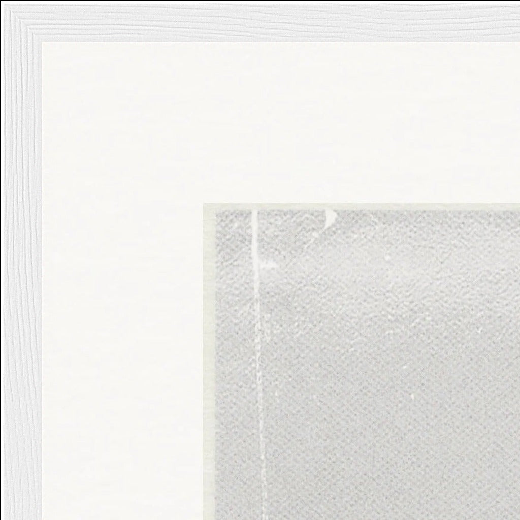 The Space We Share Framed print 50x50 cm / 20x20″ White frame corner detail