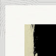 Shadow of Self Framed print 50x50 cm / 20x20″ White frame corner detail