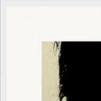 Shadow of Self Framed print 50x50 cm / 20x20″ White frame corner detail