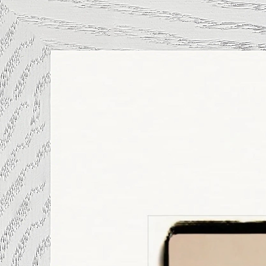 Hat On Framed print 50x50 cm / 20x20″ White frame corner detail