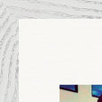 Wash It Framed print 50x50 cm / 20x20″ White frame corner detail