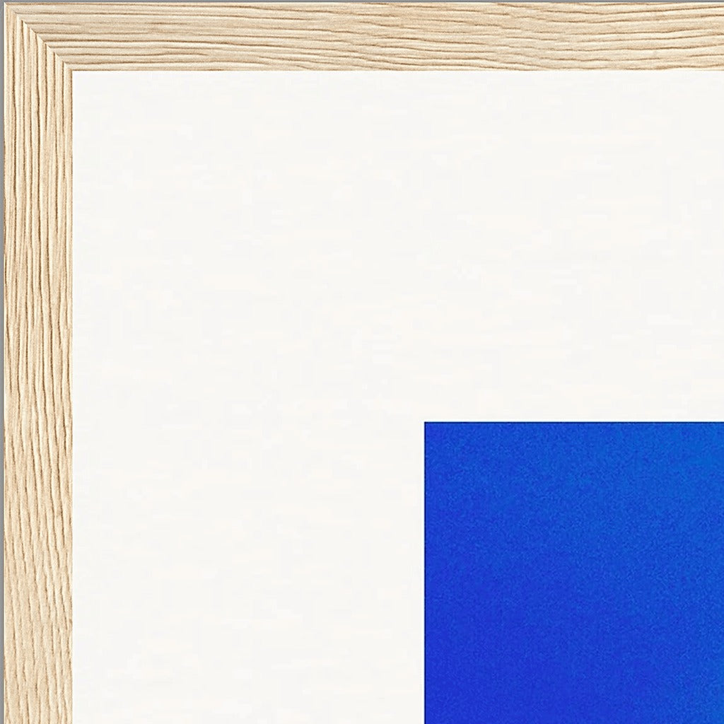 Nocturne Velvet Framed print 50x50 cm / 20x20″ Wood frame corner detail