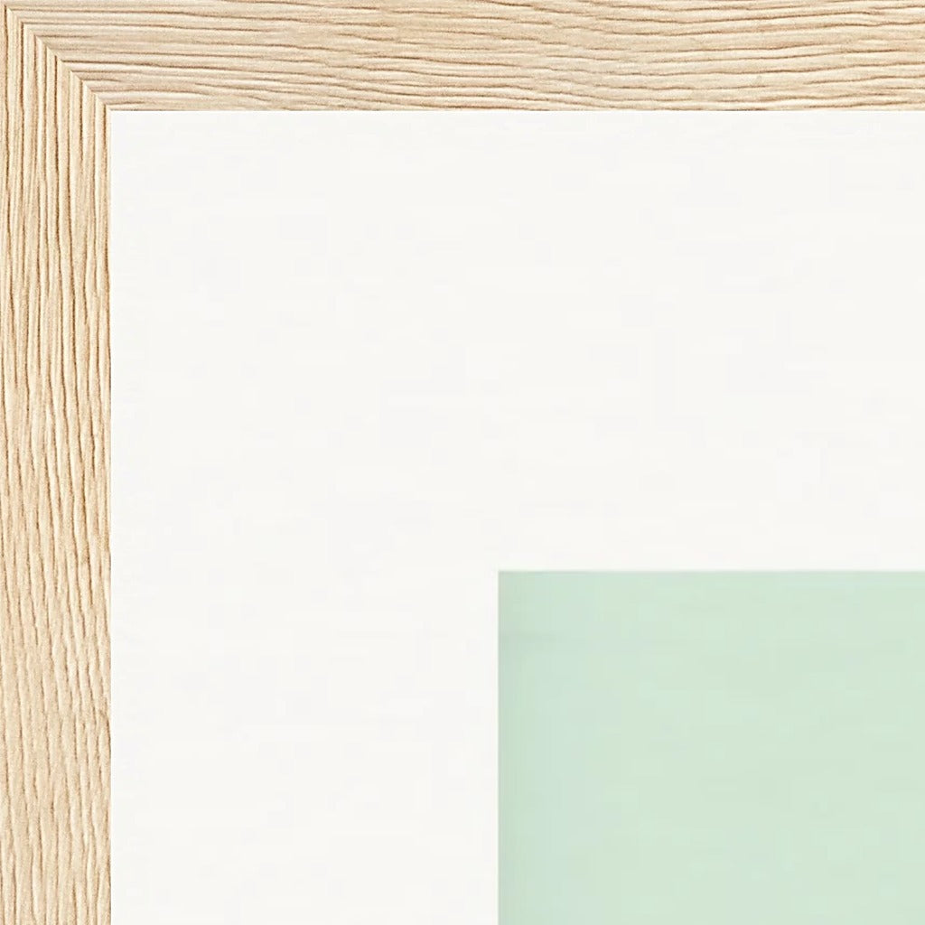 Lacey Leg Framed print 50x50 cm / 20x20″ Wood frame corner detail