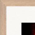 Chromatic Kiss Framed print 50x50 cm / 20x20″ Wood frame corner detail