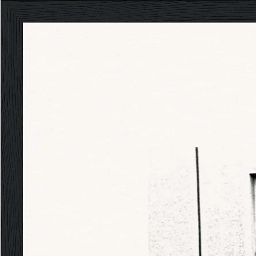 The Urban Matrix Framed print 50x70 cm / 20x28″ Black frame corner detail
