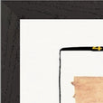 Kiss My Ass Framed print 50x70 cm / 20x28″ Black frame corner detail