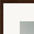 Everyday Hero Framed print 50x70 cm / 20x28″ Dark wood frame corner detail
