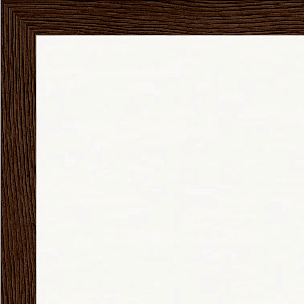 Misty Mind Framed print 50x70 cm / 20x28″ Dark wood frame corner detail