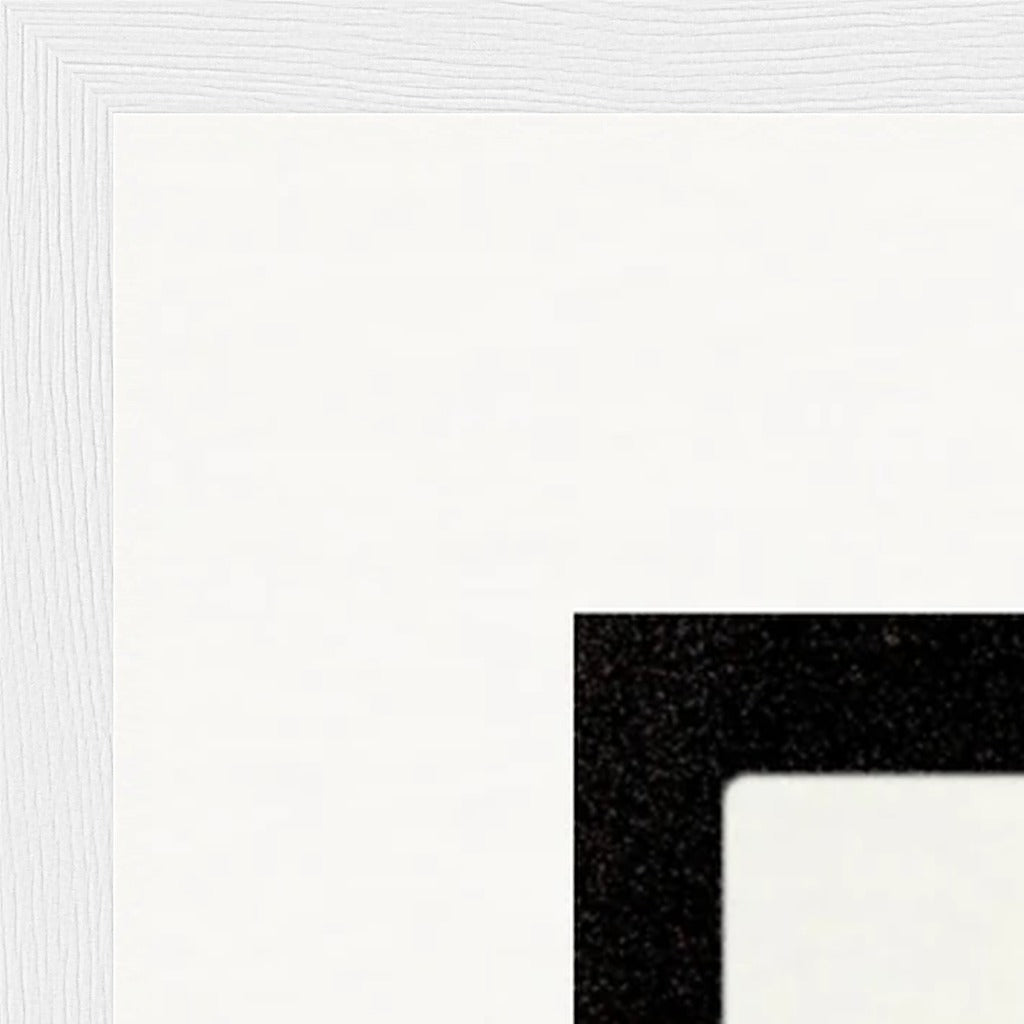 Little Secret Framed print 50x70 cm / 20x28″ White frame corner detail