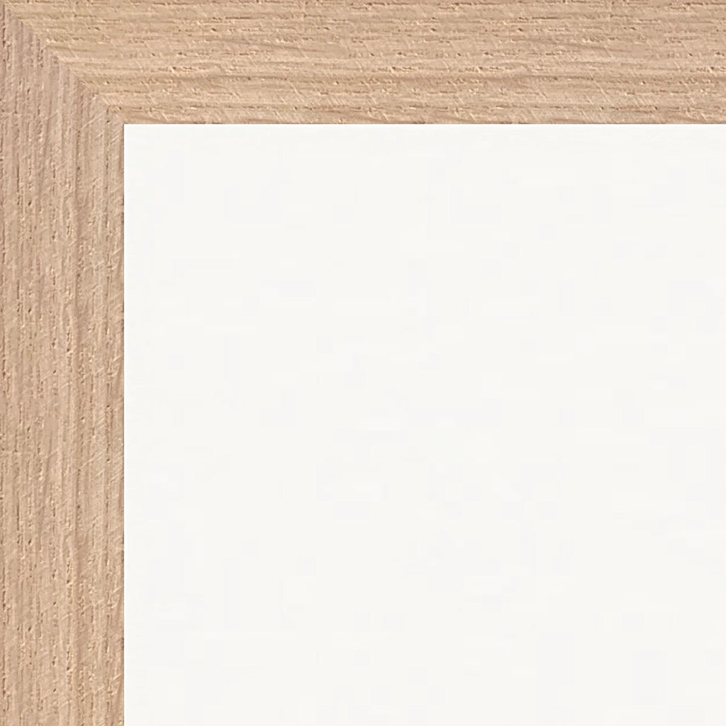 This is Where He Stood Framed print 50x70 cm / 20x28″ Wood frame corner detail