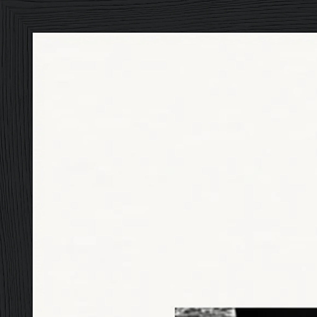 This is Where He Stood Framed print A1 (59.4 x 84.1  cm) Black frame corner detail
