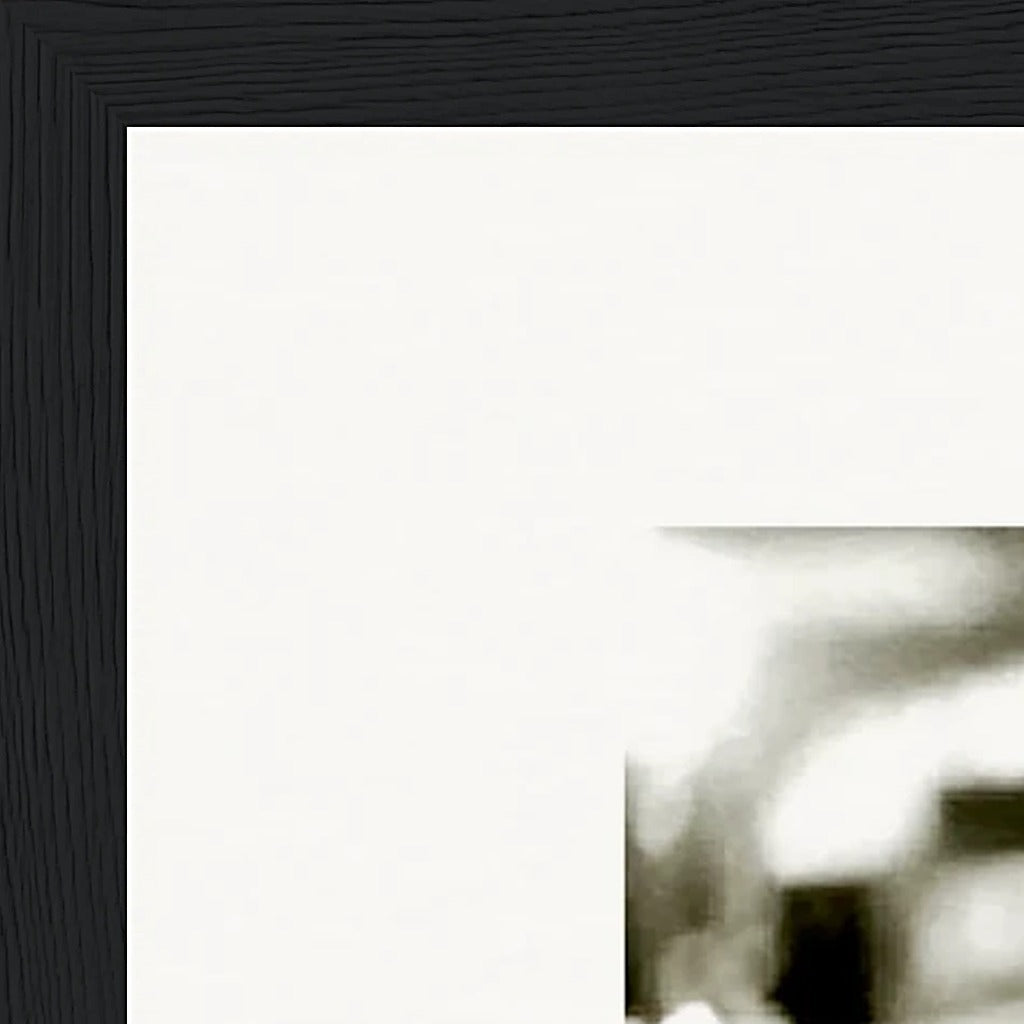 Cuba Girl Framed print A1 (59.4 x 84.1  cm) Black frame corner detail