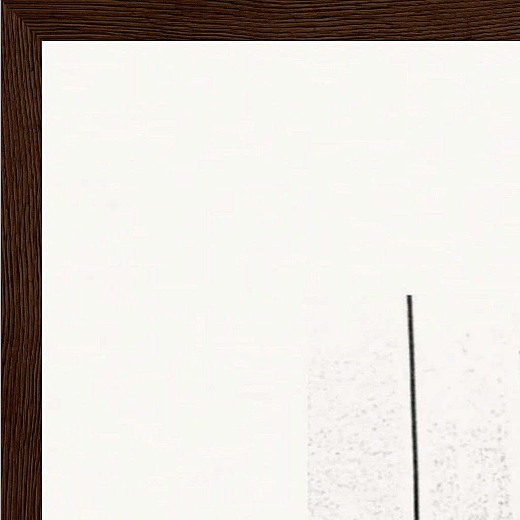 The Urban Matrix Framed print A1 (59.4 x 84.1  cm) Dark wood frame corner detail