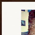 Wash It Framed print A1 (59.4 x 84.1  cm) Dark wood frame corner detail
