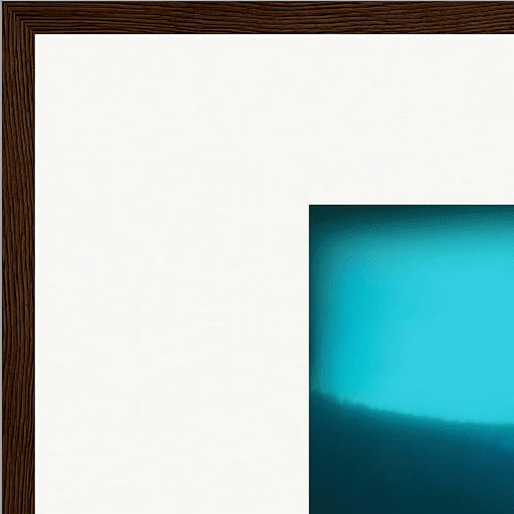 Northern Soul Framed print A1 (59.4 x 84.1  cm) Dark wood frame corner detail