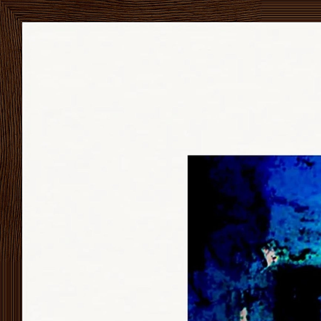 Web of Colours Framed print A1 (59.4 x 84.1  cm) Dark wood frame corner detail