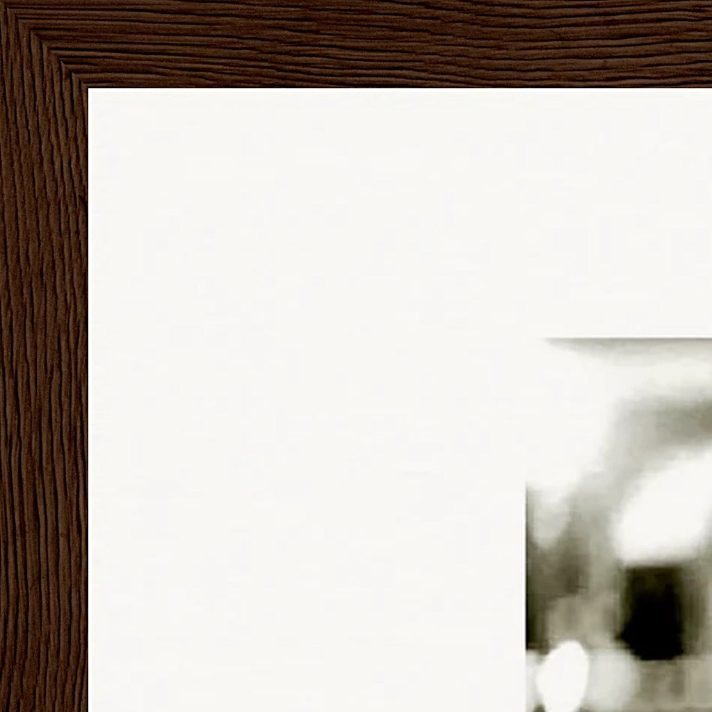 Cuba Girl Framed print A1 (59.4 x 84.1  cm) Dark wood frame corner detail