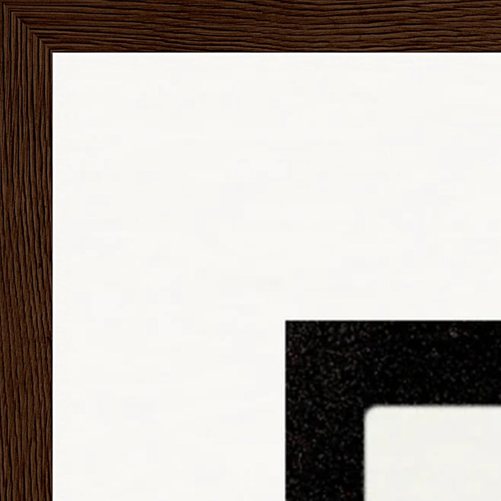 Little Secret Framed print A1 (59.4 x 84.1  cm) Dark wood frame corner detail
