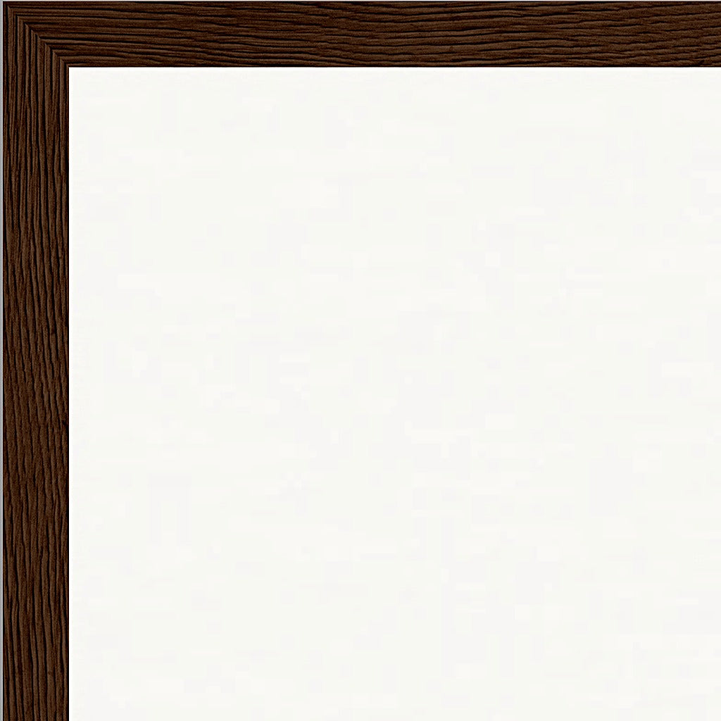 Synch'd Hands Framed print A1 (59.4 x 84.1  cm) Dark wood frame corner detail