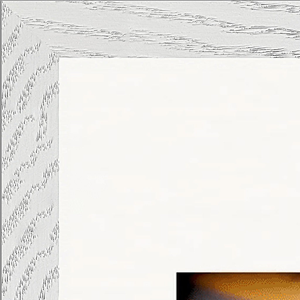 Cosmic Reflections Framed print A1 (59.4 x 84.1  cm) White frame corner detail