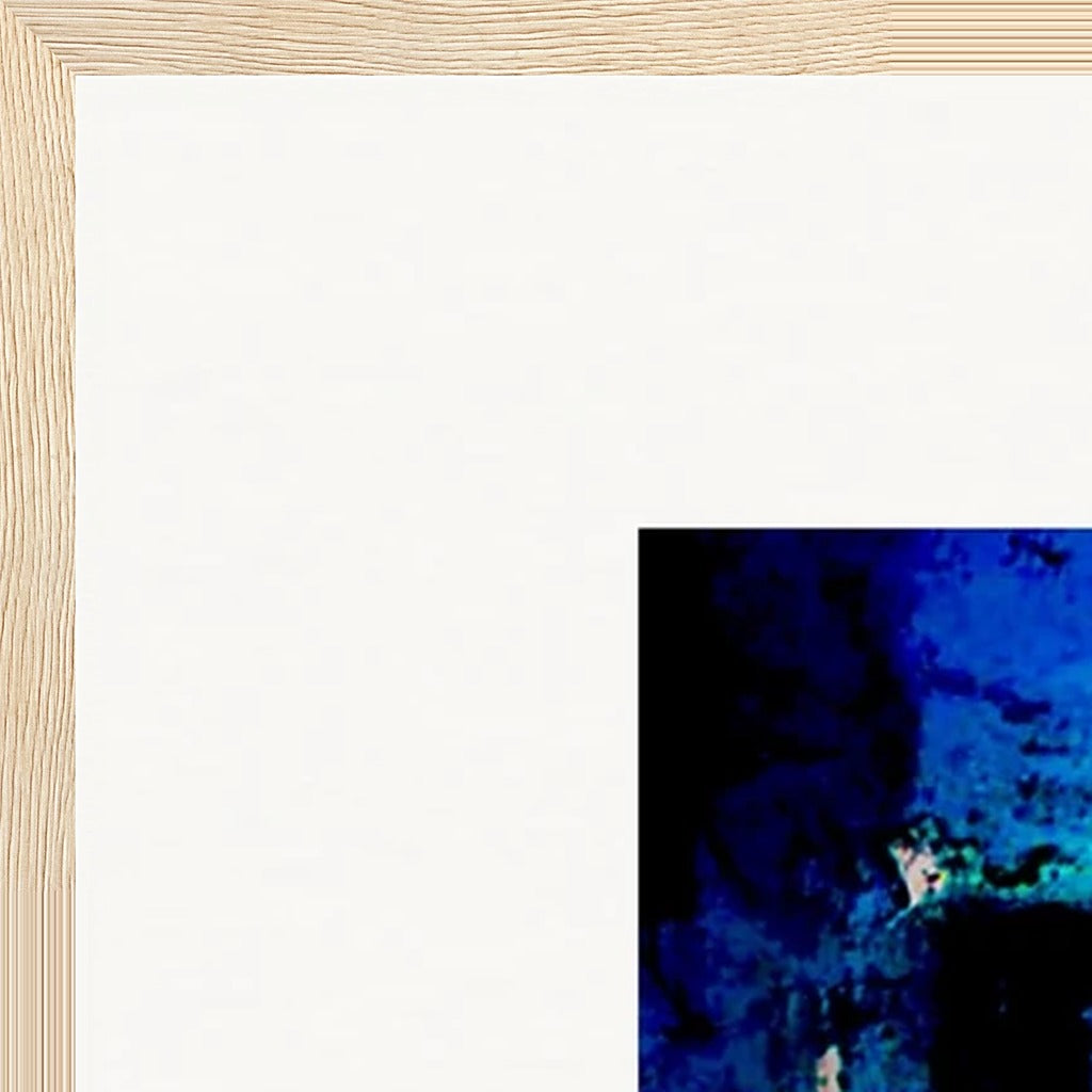 Web of Colours Framed print A1 (59.4 x 84.1  cm) Wood frame corner detail