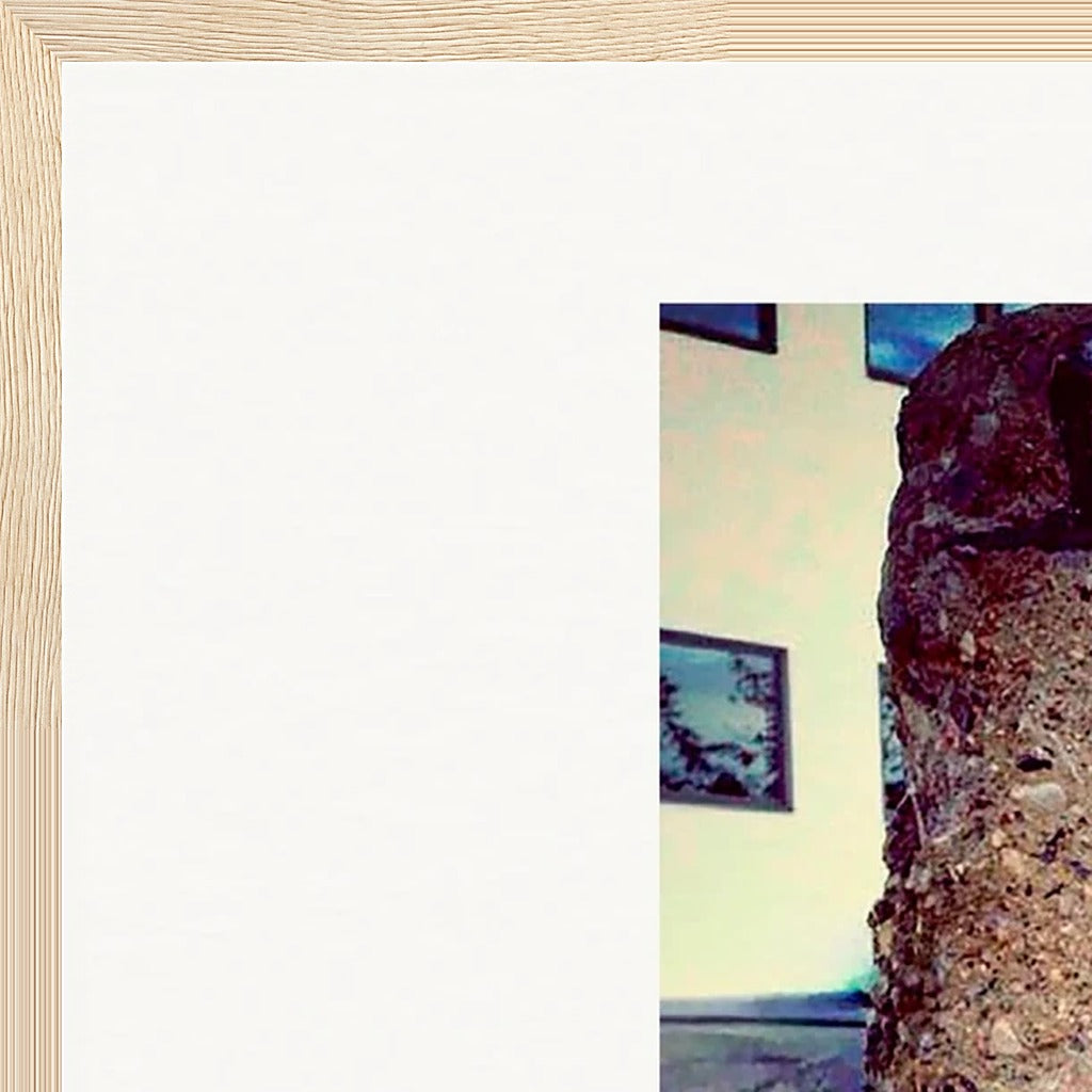 Wash It Framed print A1 (59.4 x 84.1  cm) Wood frame corner detail