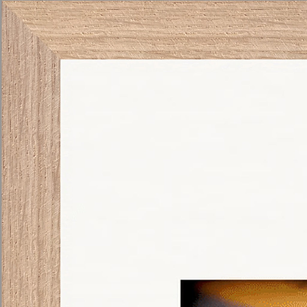 Cosmic Reflections Framed print A1 (59.4 x 84.1  cm) Wood frame corner detail