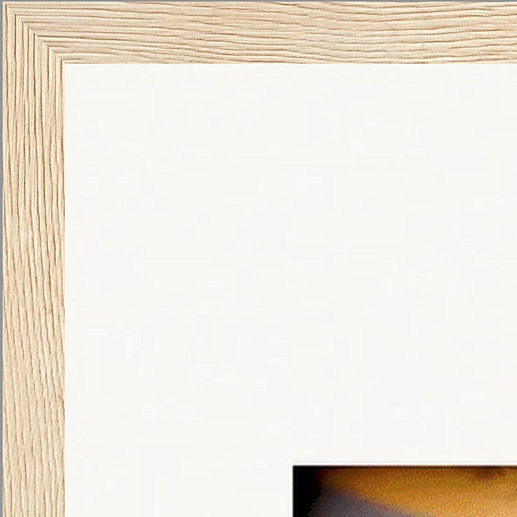 Cosmic Reflections Framed print A1 (59.4 x 84.1  cm) Wood frame corner detail