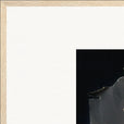 Never too Late Framed print A1 (59.4 x 84.1  cm) Wood frame corner detail