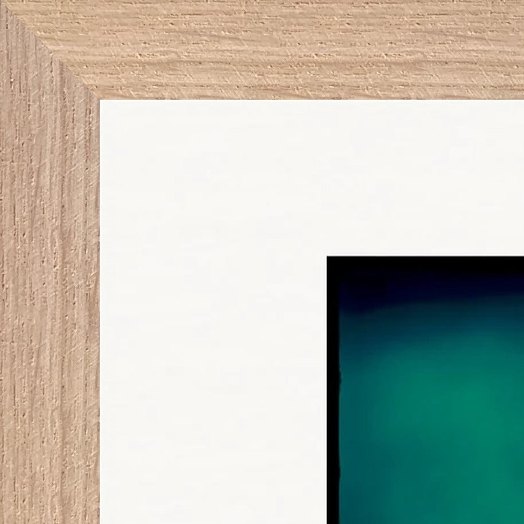 Dancing Cowboy Framed print A1 (59.4 x 84.1  cm) Wood frame corner detail