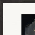 Never too Late Framed print 60x80 cm / 24x32″ Black frame corner detail